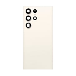 Back Glass with Camera Lens for Galaxy S23 Ultra (US / International) (Service Pack) (Cream)