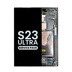 OLED Assembly with Frame for Galaxy S23 Ultra S918 (PHANTOM BLACK) (Service Pack)
