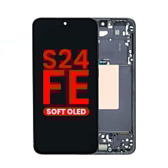 OLED Assembly with Frame for Galaxy S24 FE 5G (S721) (GRAPHITE) (Aftermarket OLED)