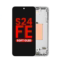 OLED Assembly with Frame for Galaxy S24 FE 5G (S721) (GRAY) (Aftermarket OLED)