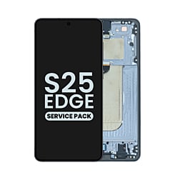 OLED Assembly with Frame for Galaxy S25 Edge S937 (TITANIUM JETBLACK) (Service Pack)