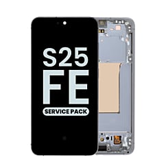 OLED Assembly with Frame for Galaxy S25 FE 5G (S731) (JETBLACK) (Service Pack)