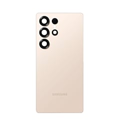 Purchase the Back Glass with Camera Lens for Galaxy S25 Ultra, US and International versions, service pack, in titanium pinkgold.