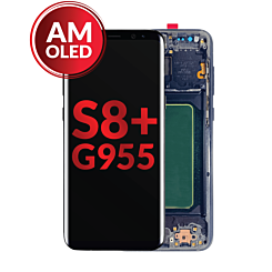 OLED Assembly with Frame for Galaxy S8 Plus (G955) (MIDNIGHT BLACK) (Aftermarket OLED)