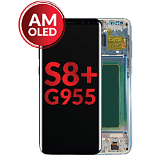 OLED Assembly with Frame for Galaxy S8 Plus (G955) (CORAL BLUE) (Aftermarket OLED)