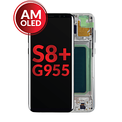 OLED Assembly with Frame for Galaxy S8 Plus (G955) (ARCTIC SILVER) (Aftermarket OLED)