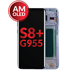OLED Assembly with Frame for Galaxy S8 Plus (G955) (ORCHID GRAY) (Aftermarket OLED)
