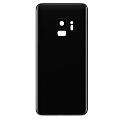 Back Glass with Camera Lens and Adhesive for Galaxy S9 (NO LOGO) (MIDNIGHT BLACK)