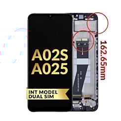 LCD Assembly with Frame (International Version / Dual Sim) for Galaxy A02s (A025F / 2020) (Premium)