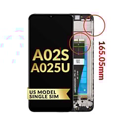 LCD Assembly with Frame (US Version / Single Sim) for Galaxy A02s (A025U / 2020) (Premium)