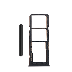 Dual Sim Card Tray for Galaxy A10 (A105) (BLACK)