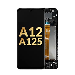 LCD Assembly with Frame for Galaxy A12 (A125 / 2020) (Service Pack)