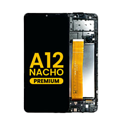 Order the LCD assembly with frame India version for Galaxy A12 Nacho A127 2021, premium quality.
