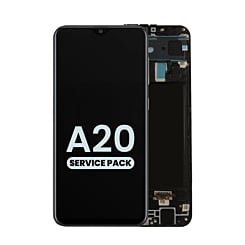 OLED Assembly with Frame for Galaxy A20 (A205 / 2019) (Service Pack)