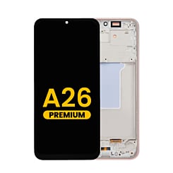 OLED Assembly with Frame for Galaxy A26 (A266 / 2025) (PEACH PINK) (Premium)