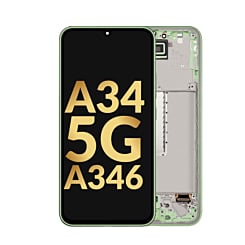 OLED Assembly with Frame for Galaxy A34 5G (A346 / 2023) (AWESOME LIME) (Premium)