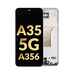 OLED Assembly with Frame for Galaxy A35 5G (A356 / 2024) (AWESOME ICEBLUE) (Service Pack)