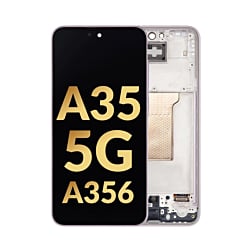 OLED Assembly with Frame for Galaxy A35 5G (A356 / 2024) (AWESOME LILAC) (Service Pack)