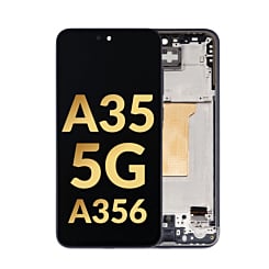 OLED Assembly with Frame for Galaxy A35 5G (A356 / 2024) (AWESOME NAVY) (Service Pack)