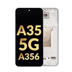 OLED Assembly with Frame for Galaxy A35 5G (A356 / 2024) (AWESOME ICEBLUE) (Premium)