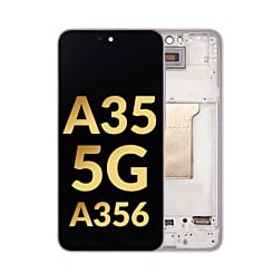 OLED Assembly with Frame for Galaxy A35 5G (A356 / 2024) (AWESOME LILAC) (Premium)