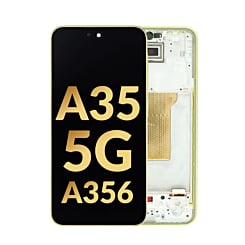 OLED Assembly with Frame for Galaxy A35 5G (A356 / 2024) (LEMON) (Premium)