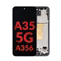 OLED Assembly with Frame for Galaxy A35 5G (A356 / 2024) (AWESOME NAVY) (Aftermarket OLED)