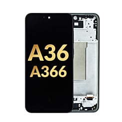 OLED Assembly with Frame for Galaxy A36 (A366/2025) (BLACK) (Premium)