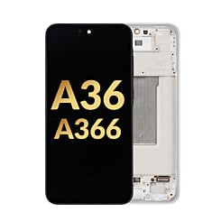 OLED Assembly with Frame for Galaxy A36 (A366 / 2025) (WHITE) (Premium)