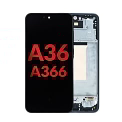 OLED Assembly with Frame for Galaxy A36 (A366/2025) (BLACK) (Aftermarket OLED)