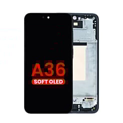OLED Assembly with Frame for Galaxy A36 (A366/2025) (BLACK) (Aftermarket OLED)