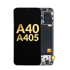 OLED Assembly with Frame for Galaxy A40 (A405 / 2019) (Service Pack)