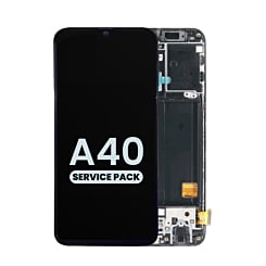 OLED Assembly with Frame for Galaxy A40 (A405 / 2019) (Service Pack)
