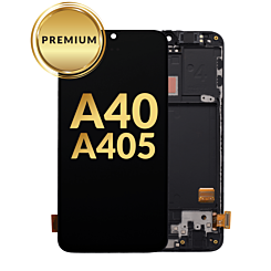 OLED Assembly with Frame for Galaxy A40 (A405 / 2019) (Premium)