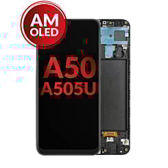 OLED Assembly with Frame for Galaxy A50 (A505U / 2019) (Aftermarket OLED)