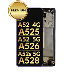 OLED Assembly with Frame (AWESOME VIOLET) (Premium) for Galaxy A52 4G (A525 / 2021) / A52 5G (A526 / 2021) / A52s 5G (A528 / 2021)