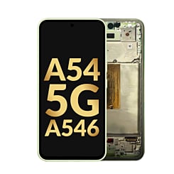 OLED Assembly with Frame for Galaxy A54 5G (A546 / 2023) (AWESOME LIME) (Service Pack)
