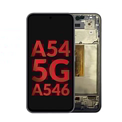 OLED Assembly with Frame for Galaxy A54 5G (A546 / 2023) (AWESOME GRAPHITE) (Aftermarket OLED)