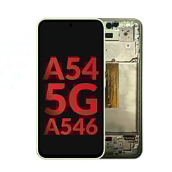 OLED Assembly with Frame for Galaxy A54 5G (A546 / 2023) (AWESOME LIME) (Aftermarket OLED)