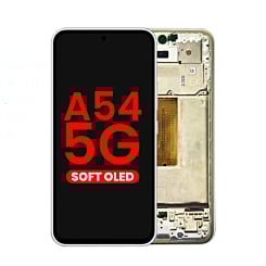 OLED Assembly with Frame for Galaxy A54 5G (A546 / 2023) (AWESOME WHITE) (Aftermarket OLED)
