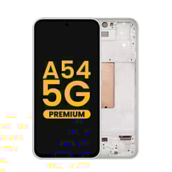 OLED Assembly with Frame for Galaxy A54 5G (A546 / 2023) (AWESOME WHITE) (Premium)