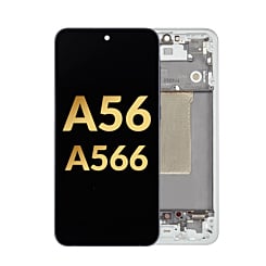 OLED Assembly with Frame for Galaxy A56 (A566 2025) (LIGHT GRAY) (Premium)