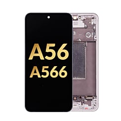 OLED Assembly with Frame for Galaxy A56 (A566 2025) (PINK) (Premium)