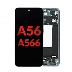 OLED Assembly with Frame for Galaxy A56 (A566 2025) (GRAPHITE) (Aftermarket OLED)