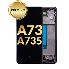 OLED Assembly with Frame for Galaxy A73 (A735 / 2022) (GRAY) (Premium)