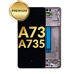OLED Assembly with Frame for Galaxy A73 (A735 / 2022) (WHITE) (Premium)