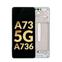 OLED Assembly with Frame for Galaxy A73 5G (A736 / 2022) (MINT) (Premium)