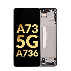 OLED Assembly with Frame for Galaxy A73 5G (A736 / 2022) (GRAY) (Premium)