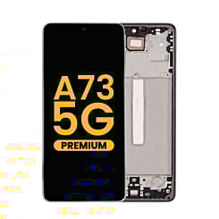 Grab wholesale deals on the premium gray OLED assembly with frame for the Galaxy A73 5G 2022 model A736.