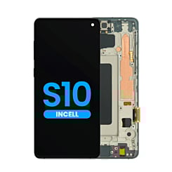 LCD Assembly with Frame for Galaxy S10 (G973) (without Fingerprint Sensor) (PRISM GREEN) (Aftermarket)